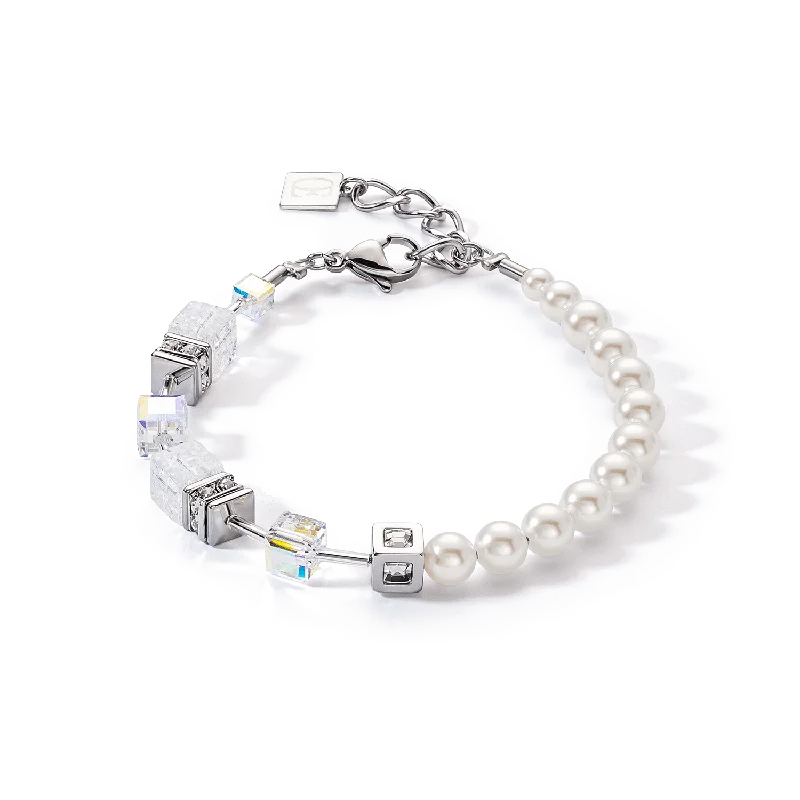 GeoCube Precious Fusion Pearls Bracelet