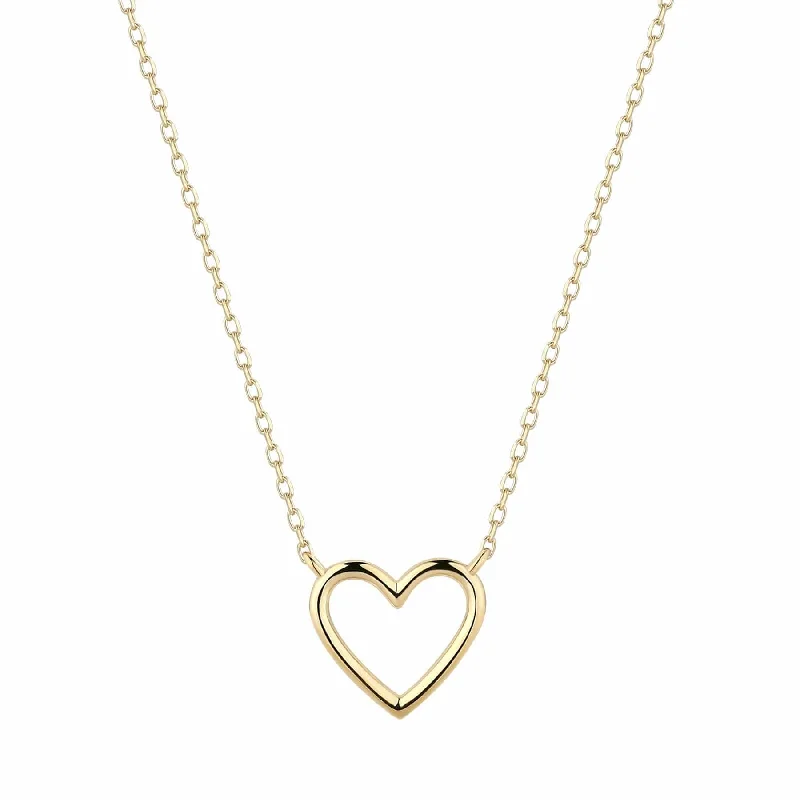 Jane Open Heart Necklace