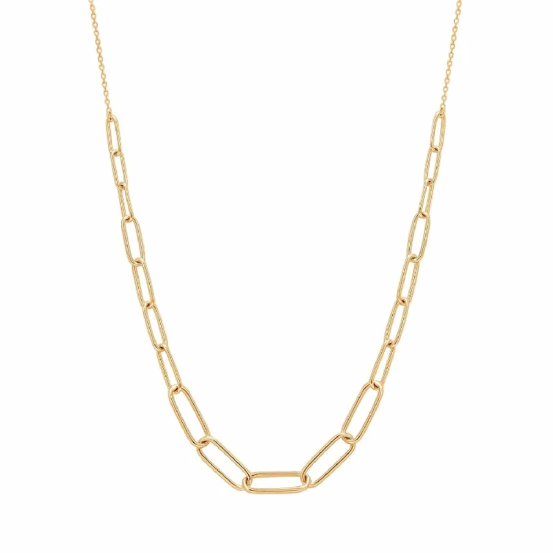 Theodora Graduated Paper Clip Necklace