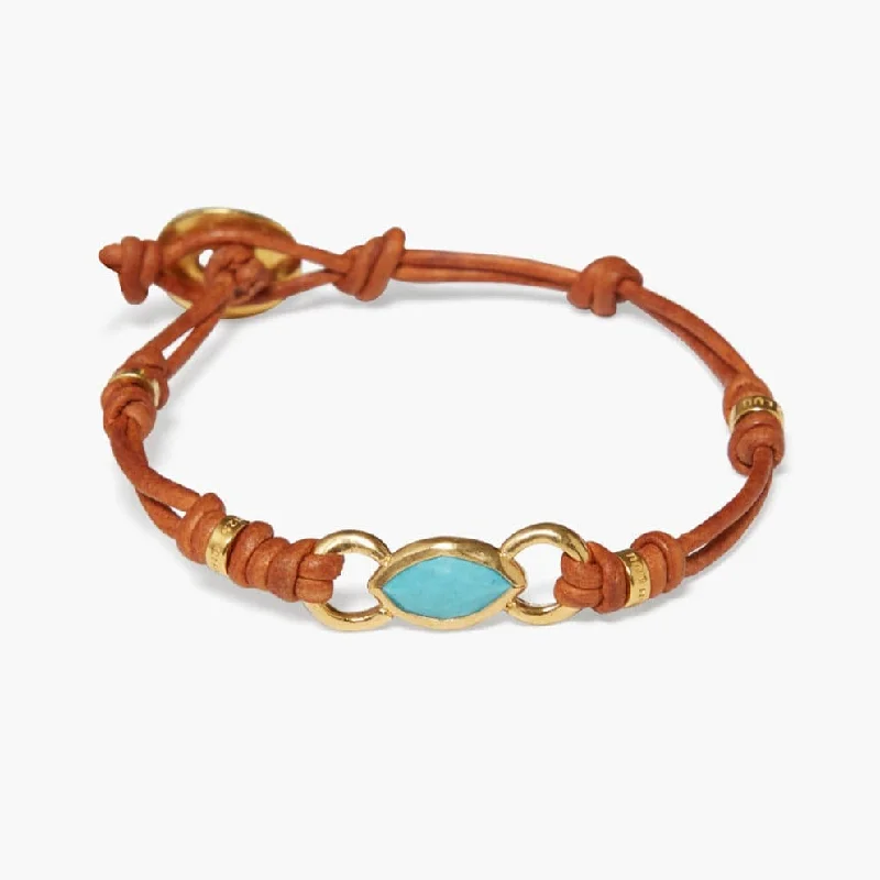 Reina Single Wrap Bracelet Turquoise