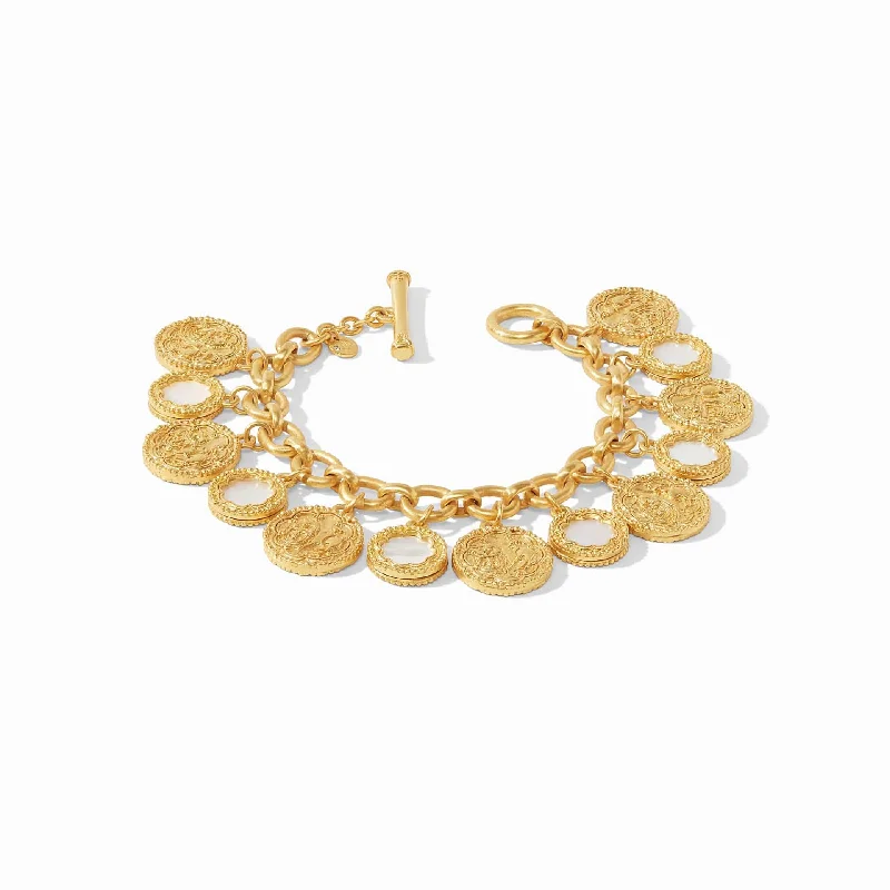 Trieste Coin Charm Bracelet