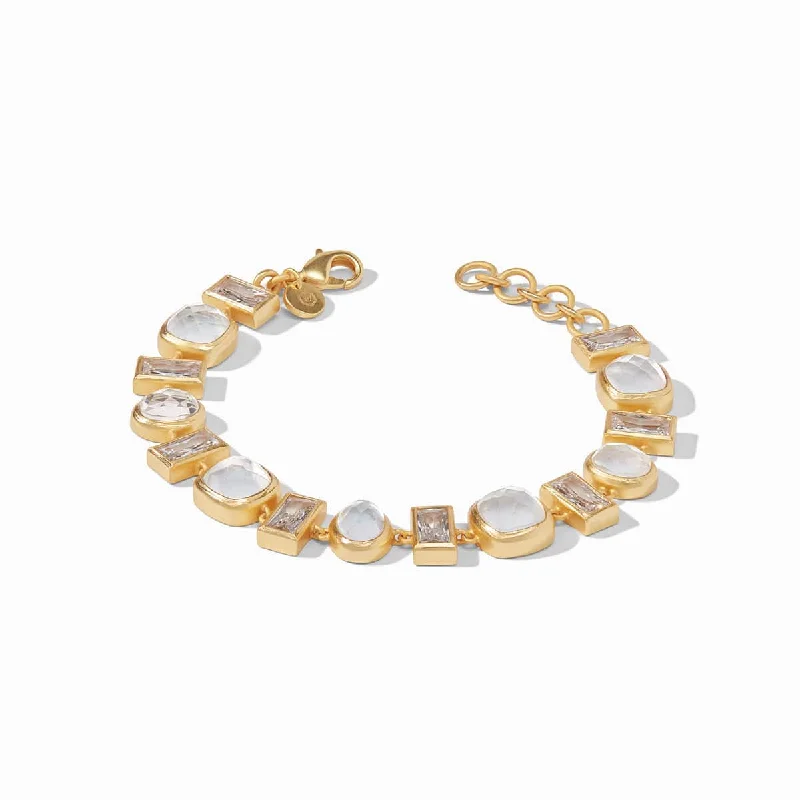 Antonia Tennis Bracelet Iridescent Clear Crystal