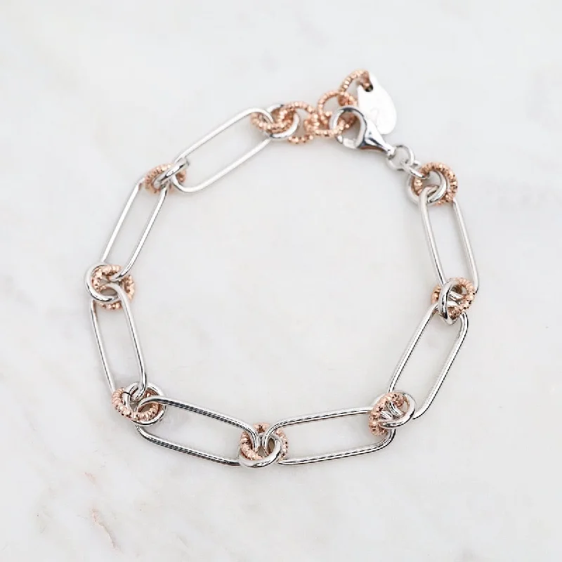 Paperclip & Circle Bracelet