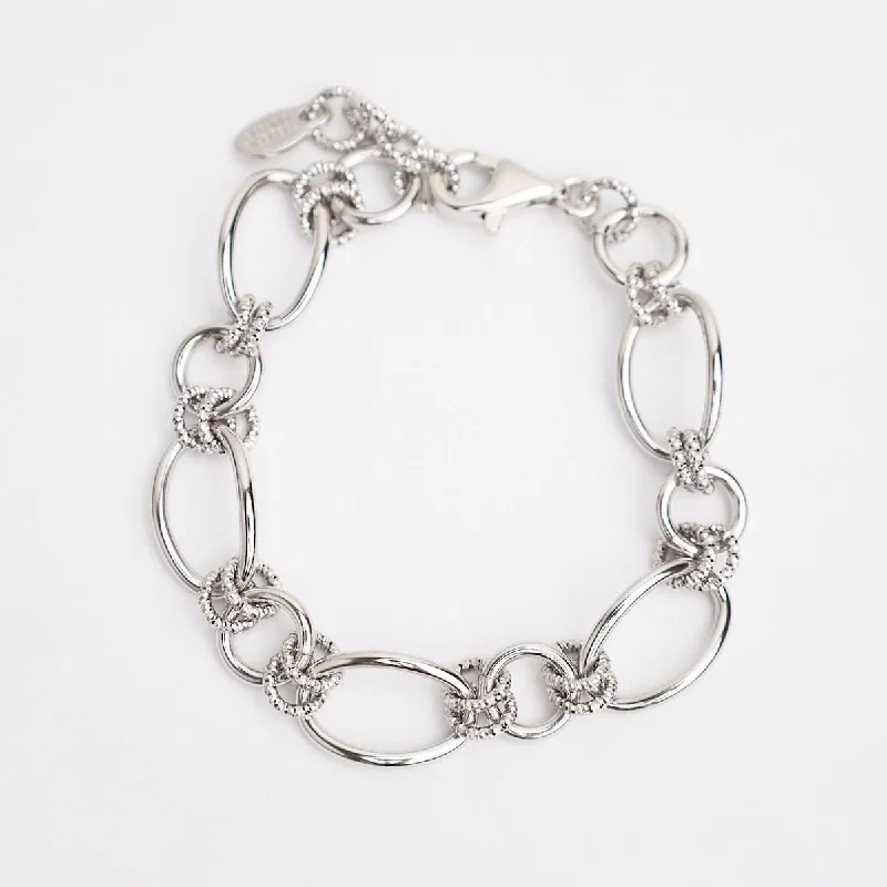 Curved Oval Link Bracelet