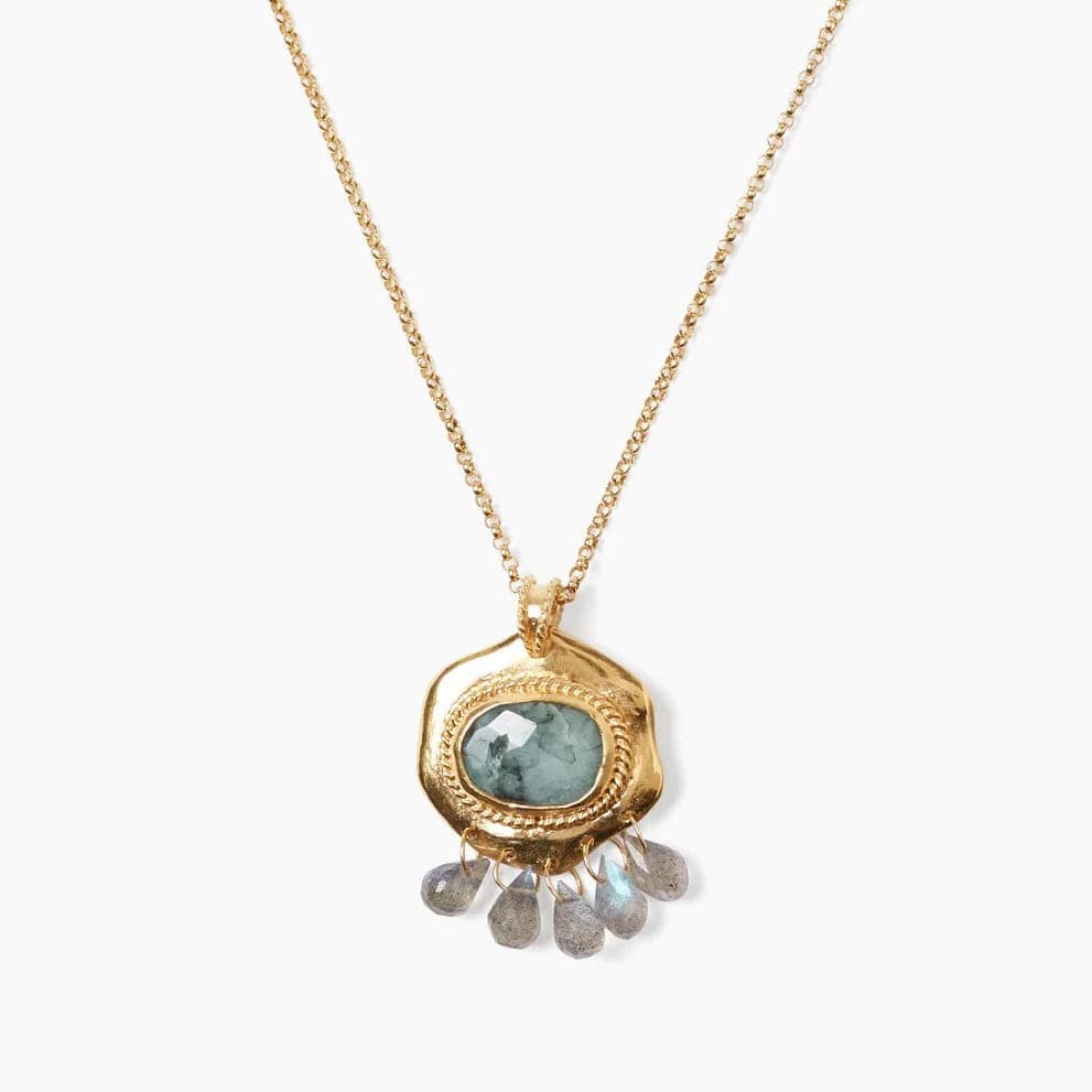 Ostra Necklace Emerald Mix