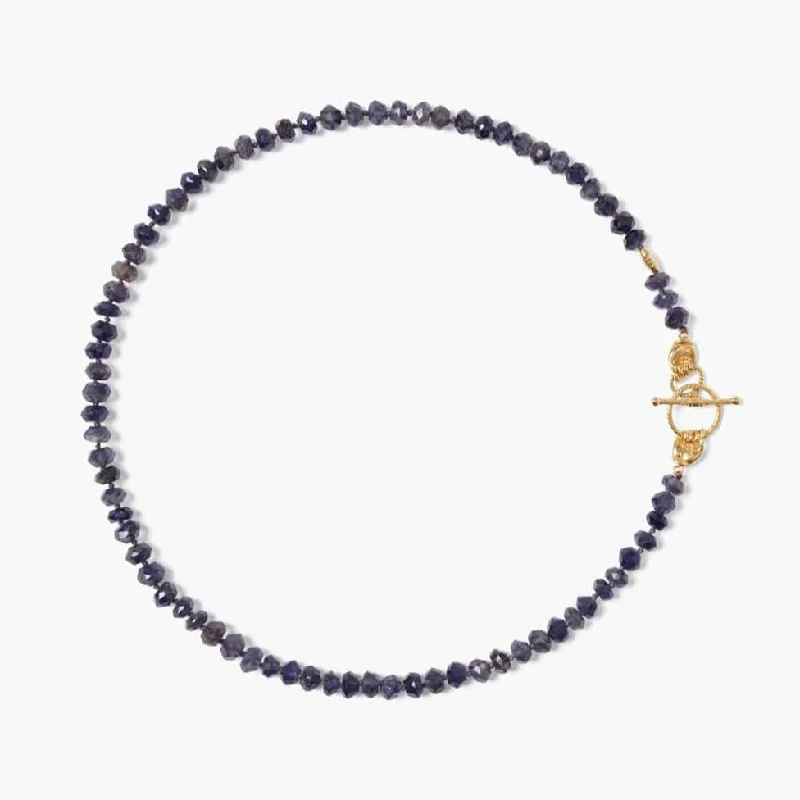 Iolite Mano Toggle Necklace