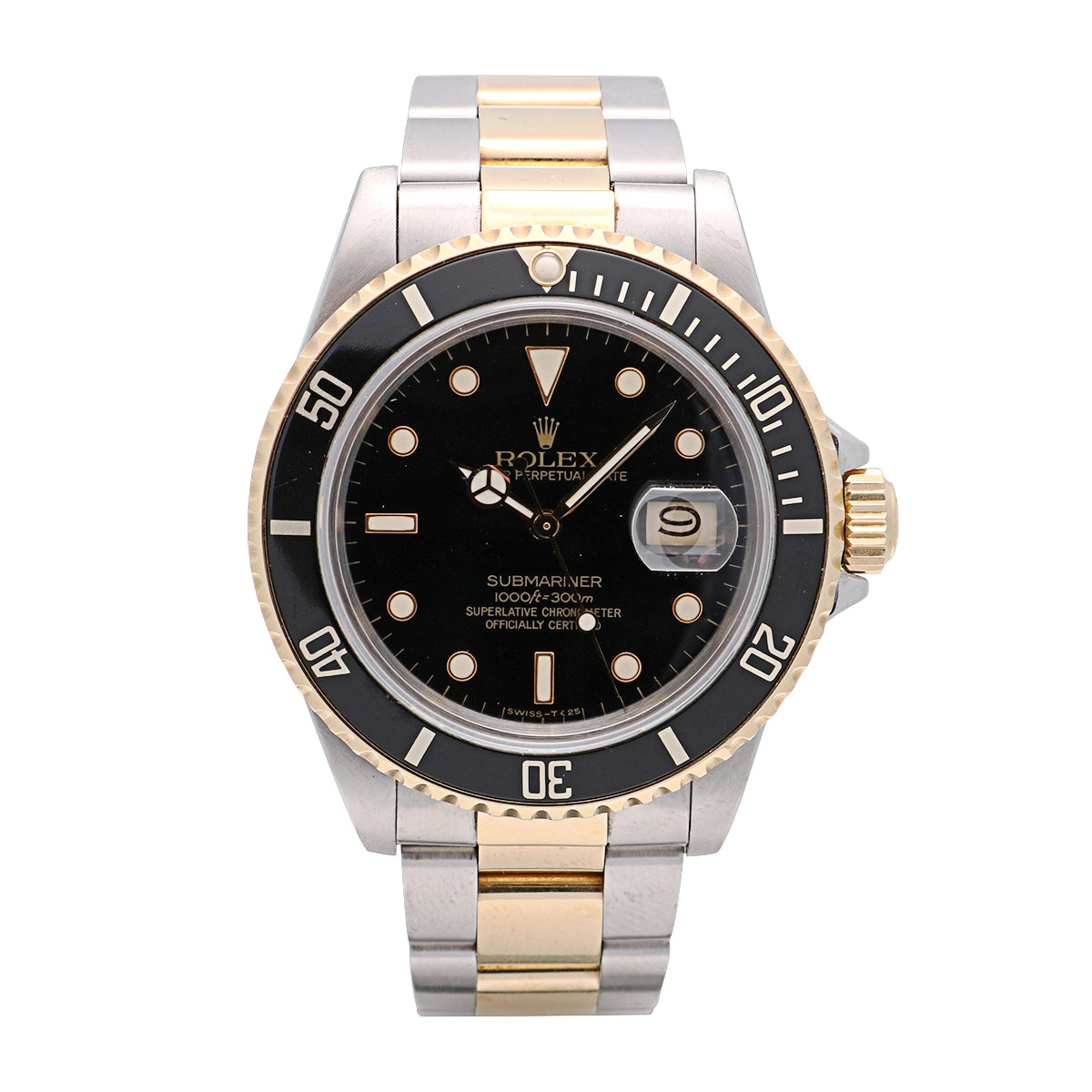 Rolex Submariner SS/YG Black Dial Oyster Bracelet 40mm Automatic (Preowned)