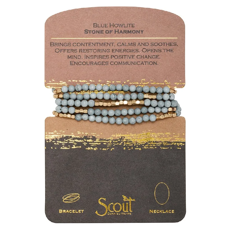 Scout Blue Howlite Wrap